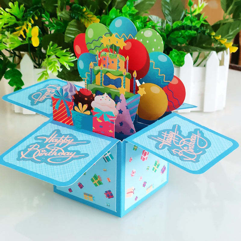 3D Pop-up Box Birthday Card Creative Greeting Card 1