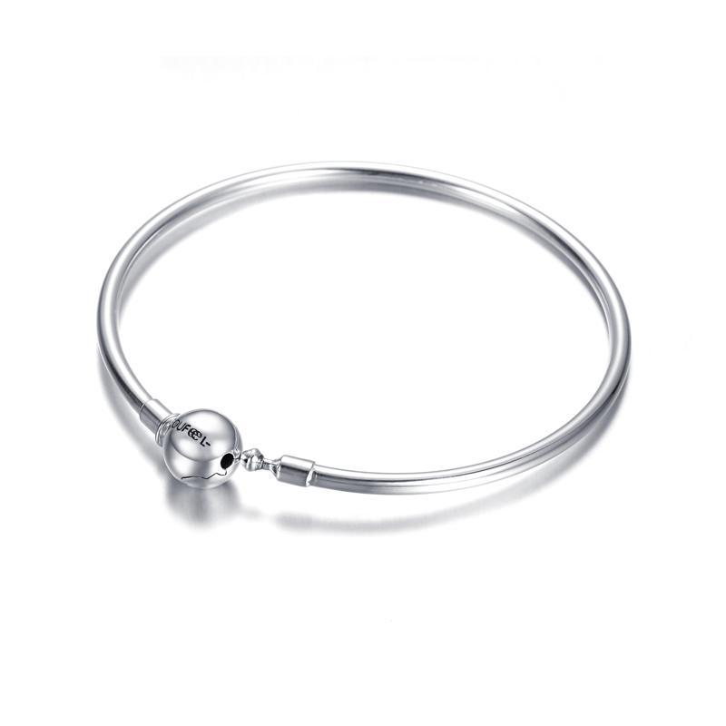 925 Sterling Silver Basic Charms Bangle 1