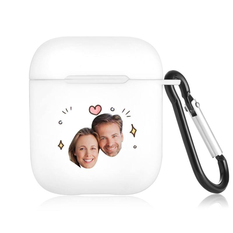 Airpods Case Custom Photo Couple's Keepsake Gift Earphone Case White - Avatar 1