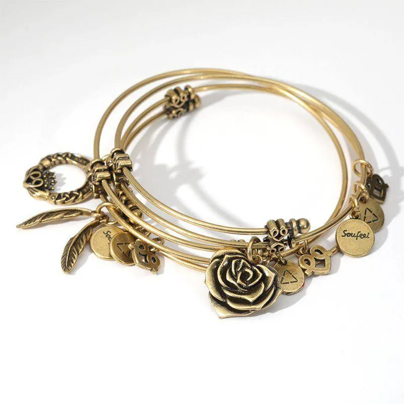 Best Charm Bangle Gold Plated 3