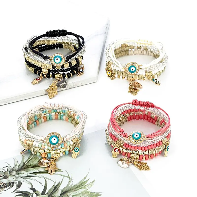 Bohemia Stacking Bracelets Multi-layer Trend Gifts for Girlfriend 2