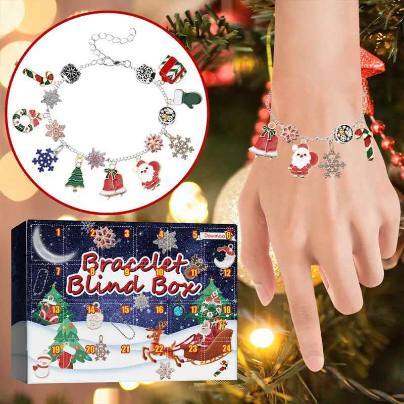 Christmas Advent Calendar Diy Bracelet Box Advent Calendar 24-Frame Calendar Surprise Bell Box 6