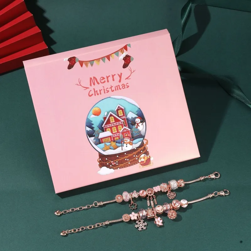 Christmas Countdown Calendar Advent Calendar DIY Bracelet Set Jewelry Advent Calendar Gift Box for Christmas Gifts 3