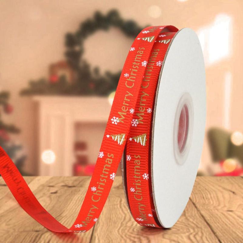 Christmas Decoration 10mm Christmas Tree Ribbon For Gift Wrapping 1