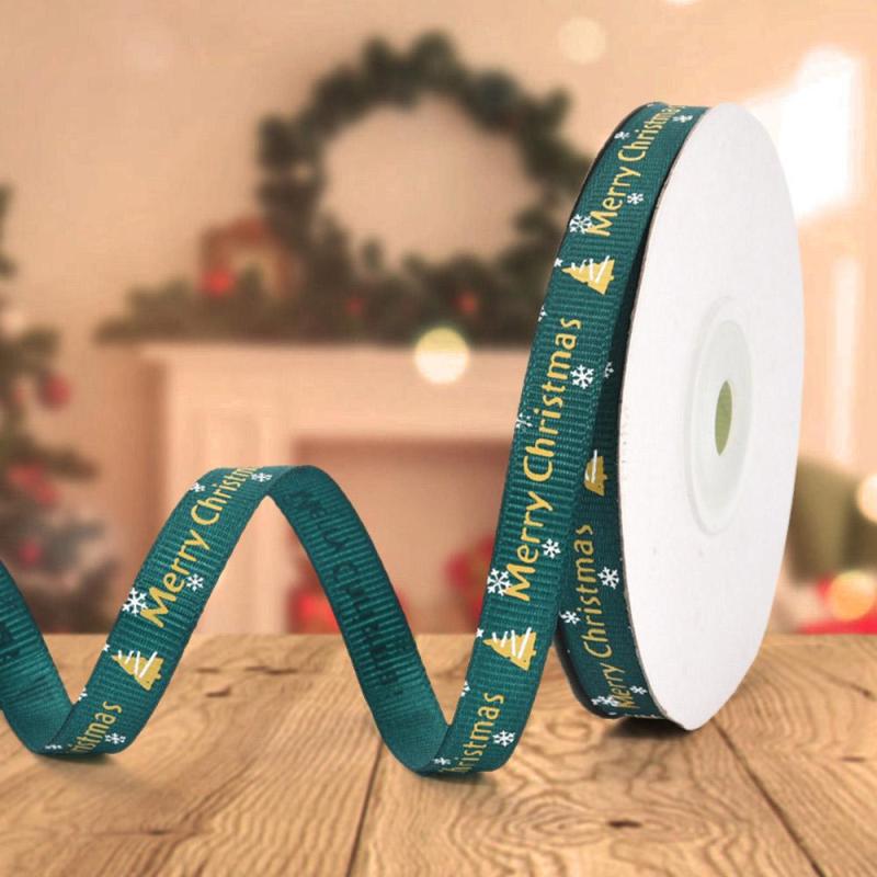 Christmas Decoration 10mm Christmas Tree Ribbon For Gift Wrapping 3