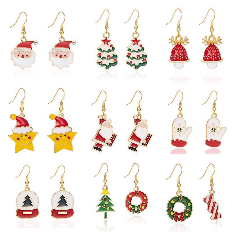 Christmas Earrings Charm Festive Earrings Christmas Theme 1