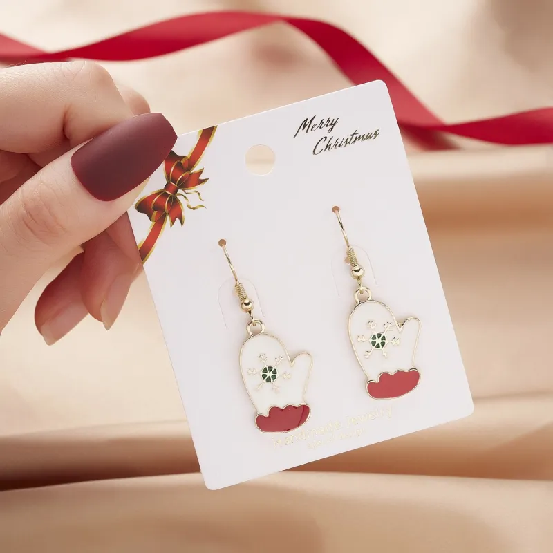 Christmas Earrings Charm Festive Earrings Christmas Theme 6