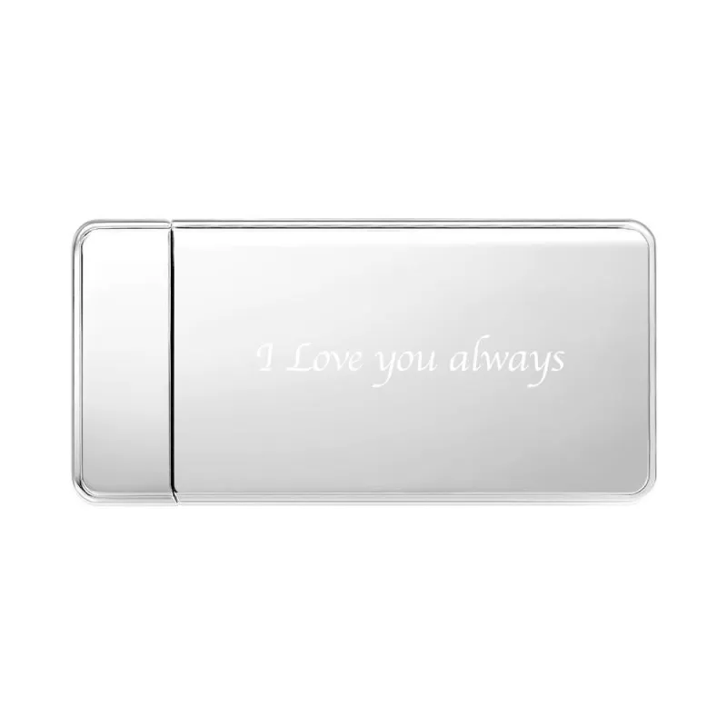 Christmas Gift Photo Lighter Custom Photo Engraved Lighter Silver 1