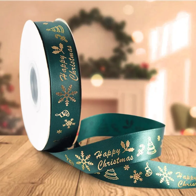 Christmas Holiday Decorations Fun Christmas Ribbon For Gift Wrapping 1