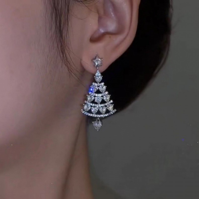 Christmas Tree Earrings Christmas Jewelry Studs Various Styles Gifts For Her Christmas Gifts 1