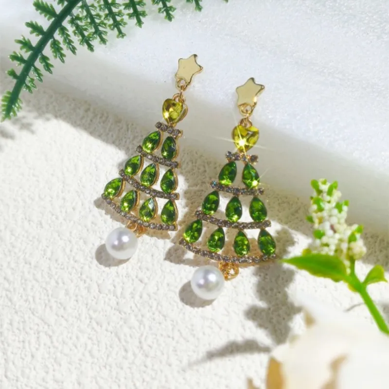 Christmas Tree Earrings Christmas Jewelry Studs Various Styles Gifts For Her Christmas Gifts 6