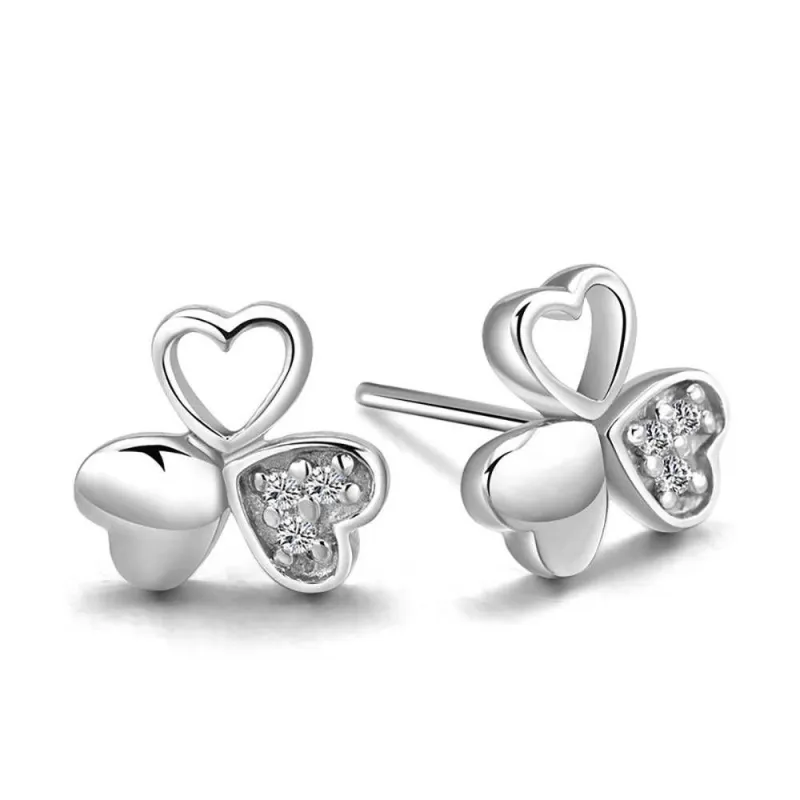 Clover Earrings Silver