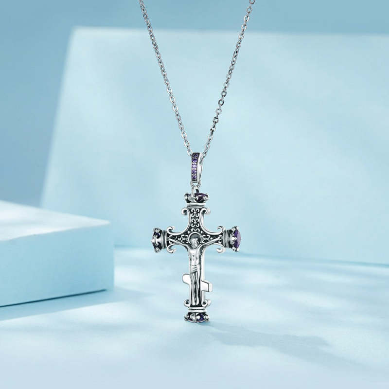 Cross Dangle Charm Silver 1