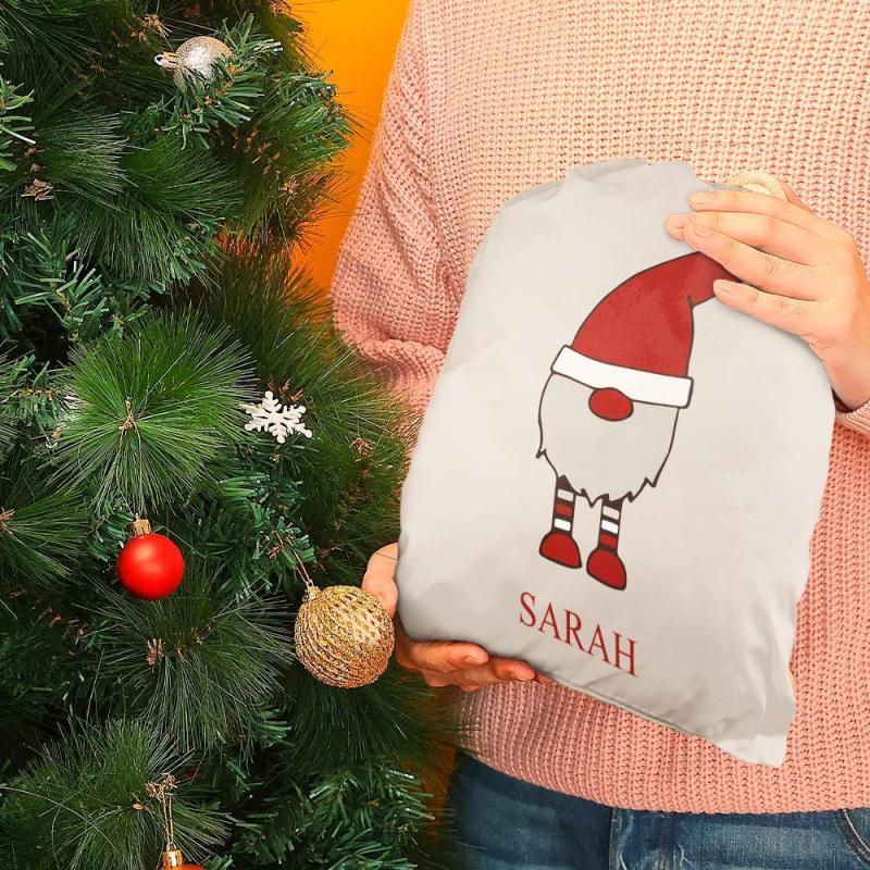 Custom Engraved Bag Santa Drawstring Bag Christmas Sack Gift Bag 1