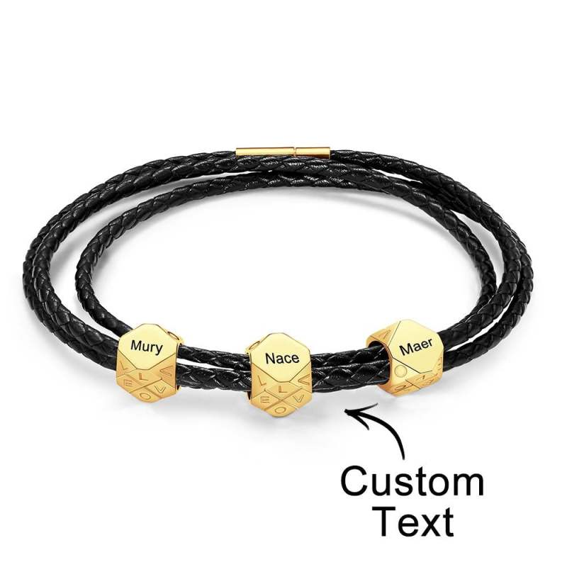 Custom Engraved Bracelet Simple and Versatile Valentine's Gift for Him 5