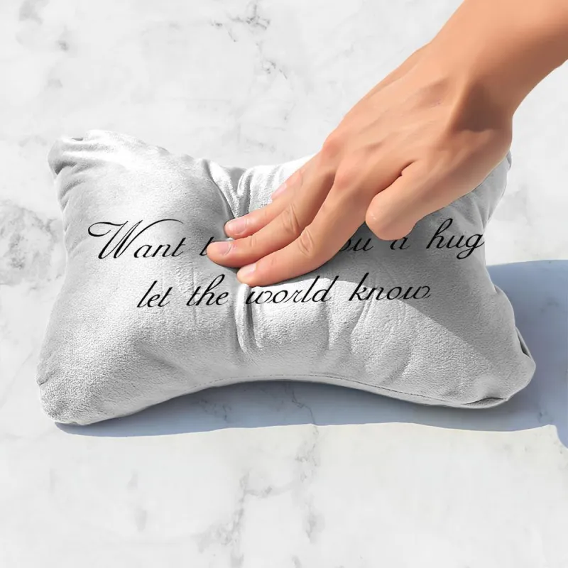 Custom Engraved Car Neck Pillow-White 4