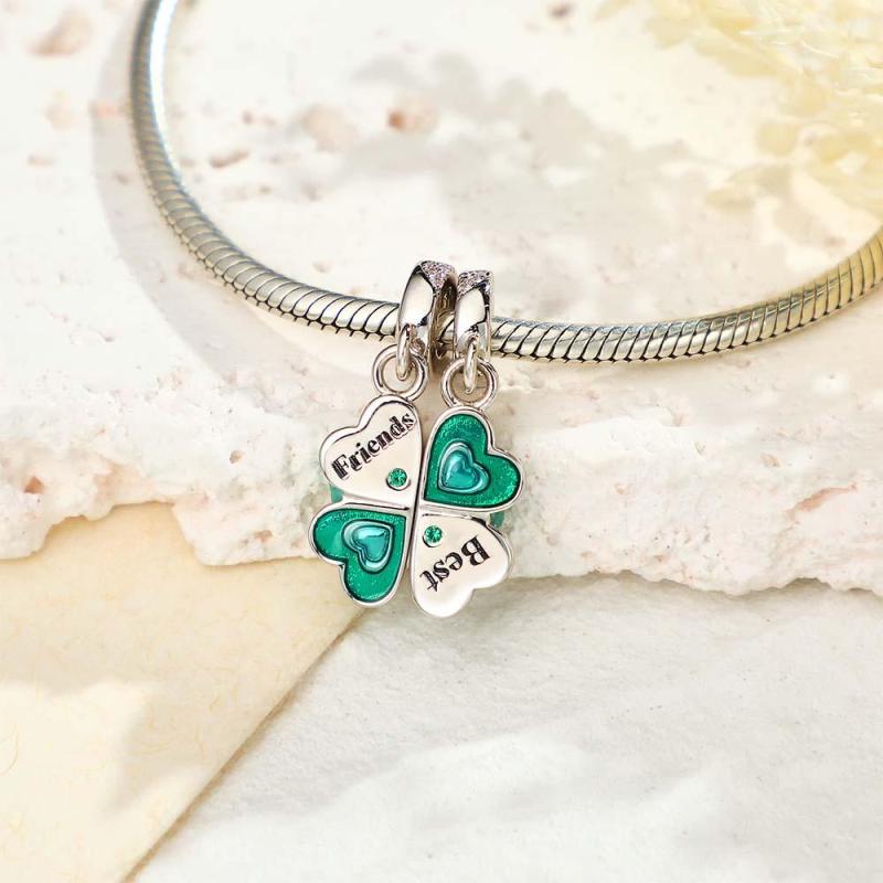 Custom Engraved Charm Four Leaf Clover Lucky Gift 1