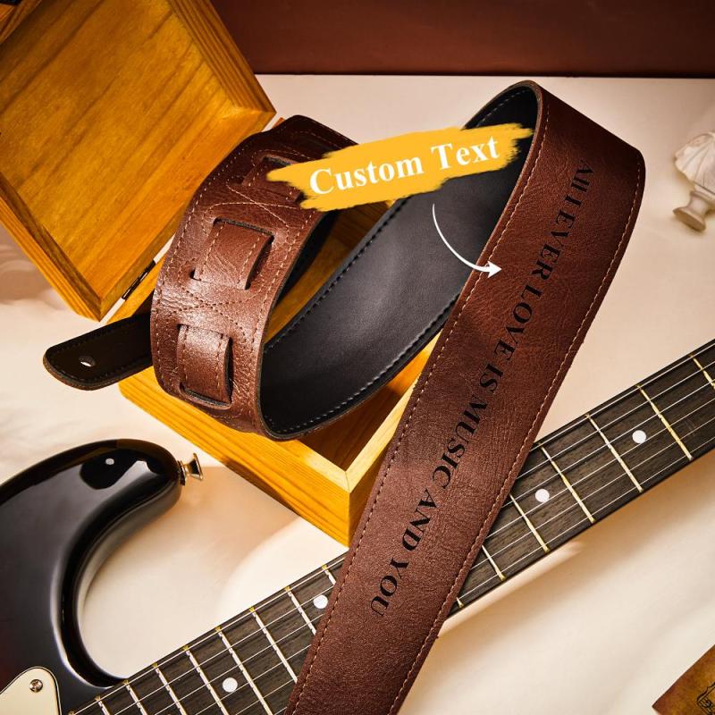 Custom Engraved Guitar Strap Crossbody Creative Gifts 1