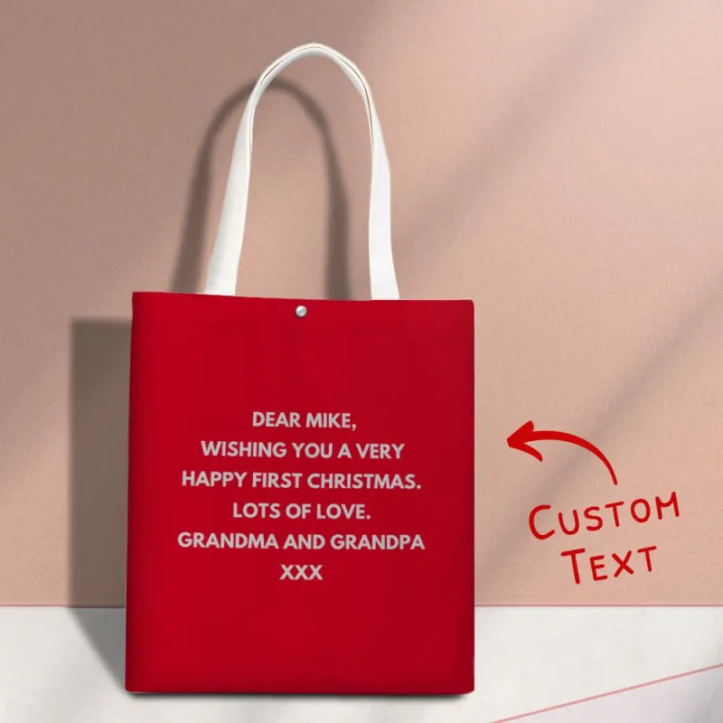 Custom Engraved Hand Bags Christmas Gift Bag 1