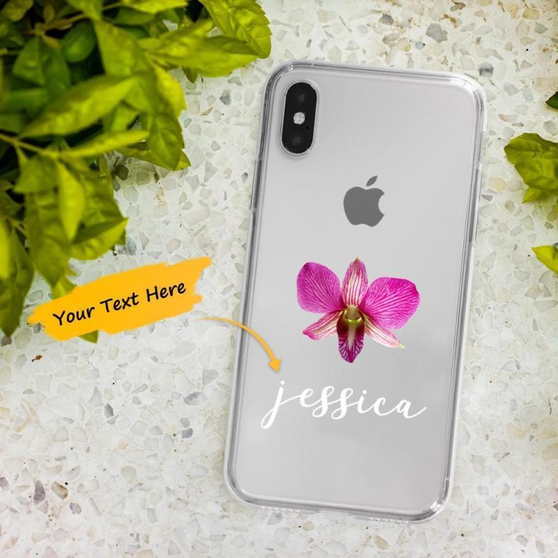 Custom Engraved iPhone Case iPhone XS Max Flower Pattern Fashion Simplicity