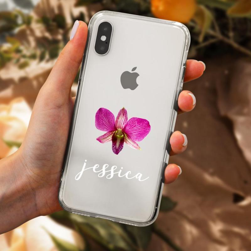 Custom Engraved iPhone Case iPhone XS Max Flower Pattern Fashion Simplicity 1