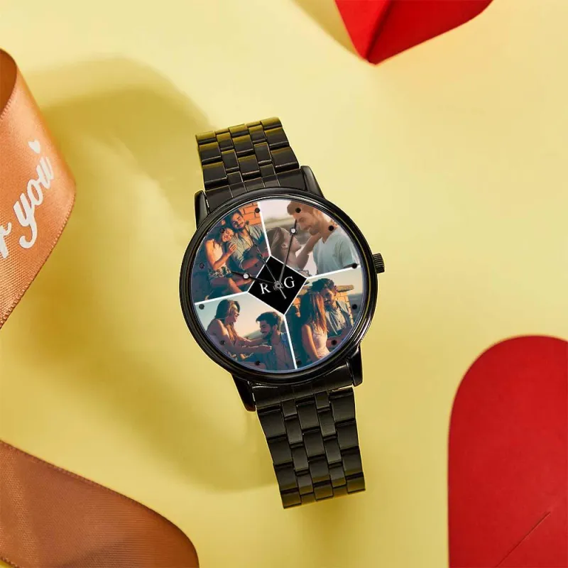 Custom Engraved Photo Watch for Men Personalized Engraved Picture Watch For Valentine's Day To Boyfriend 1