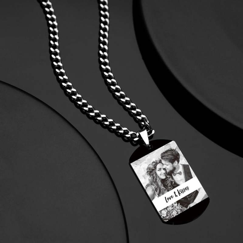 Custom Engraved Spotify Photo Necklace With Custom Calendar Perfect Anniversary Gift For Beloved One 4