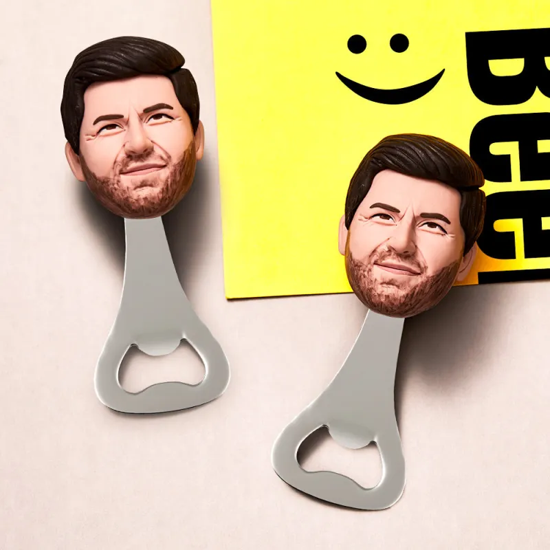 Custom Face Bottle Opener Personalized Funny Bottle Opener Groomsmen Gift 2