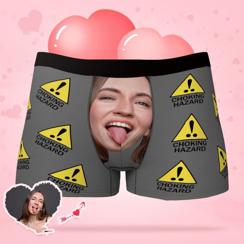 Custom Face Boxer Shorts Choking Hazard Face Boxer Shorts Gifts for Him 3