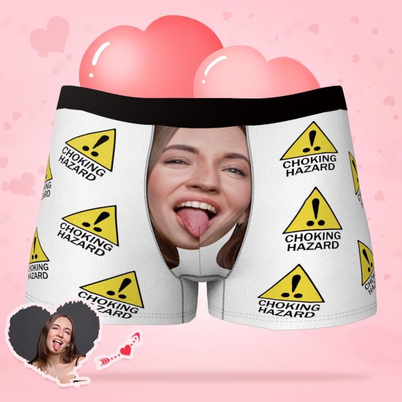 Custom Face Boxer Shorts Choking Hazard Face Boxer Shorts Gifts for Him 5