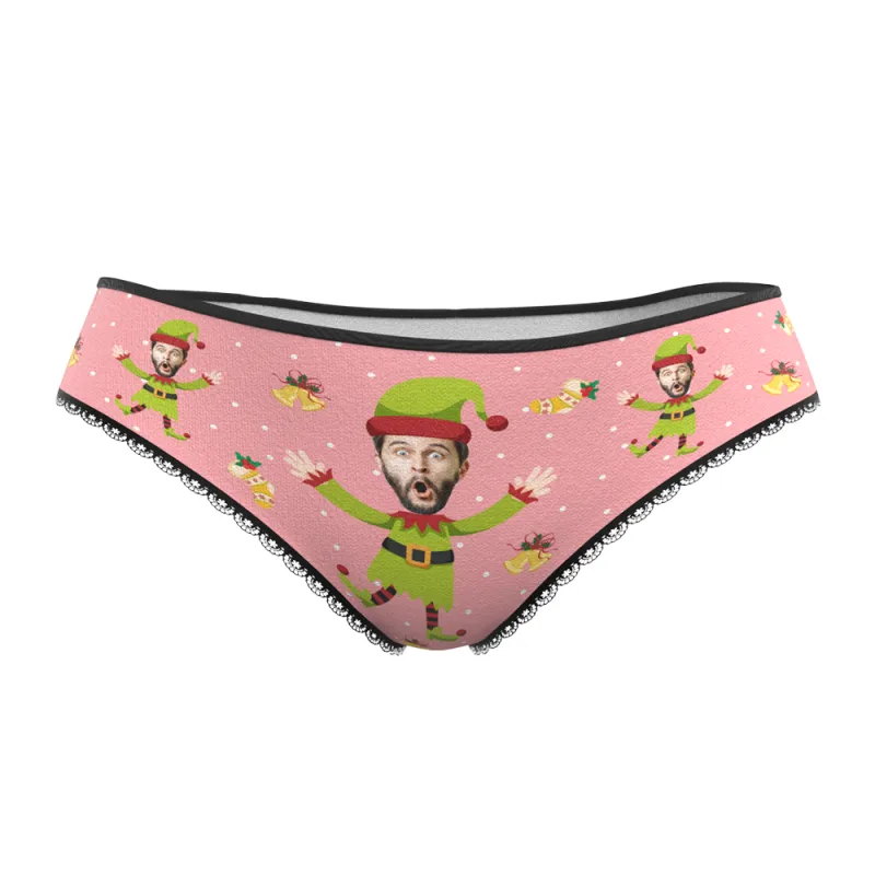 Custom Face Christmas Underwear, Custom Christmas elf Underwear, Best Christmas Gift For Girfriend 4