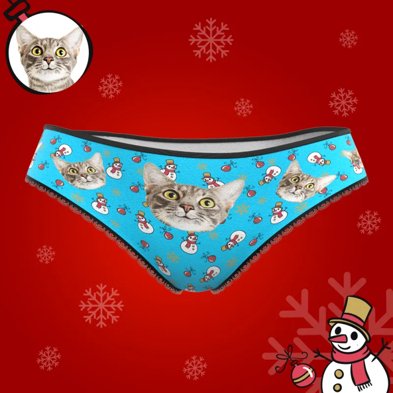 Custom Face Christmas Underwear, Funny Christmas Pet Underwear, Best Christmas Gift For Girfriend 6