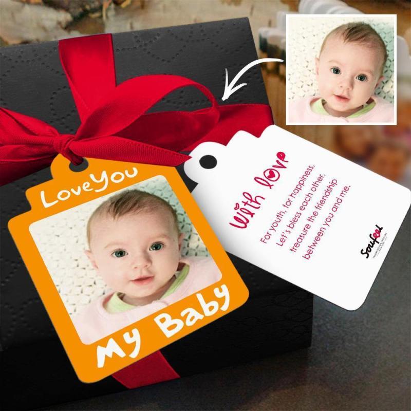 Custom Gift Card Photo Card Greeting Card Congratulations Card with Your Words for Your Baby