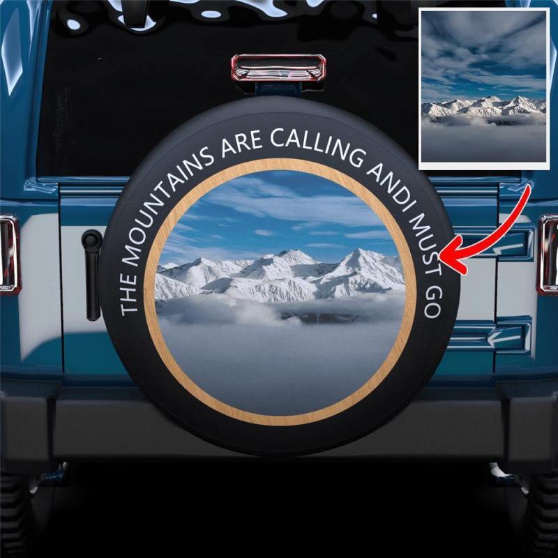 Custom Image & Text Spare Tire Cover for RV