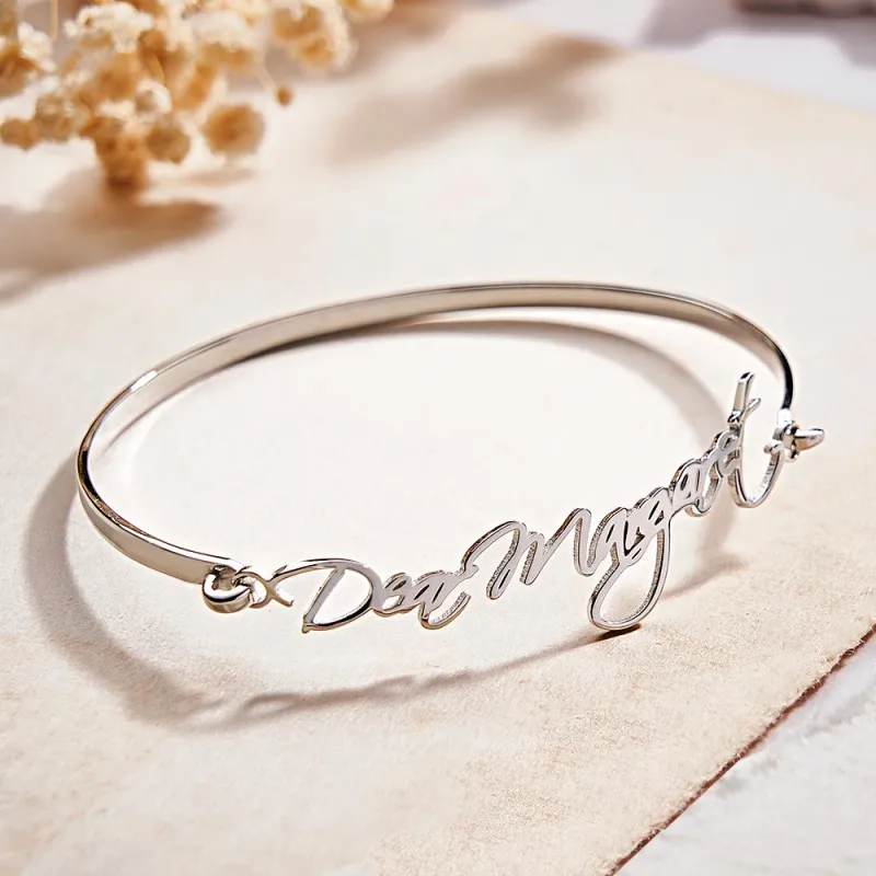 Custom Name Bracelet Adjustable Memorial Bracelet Gift For Women 2