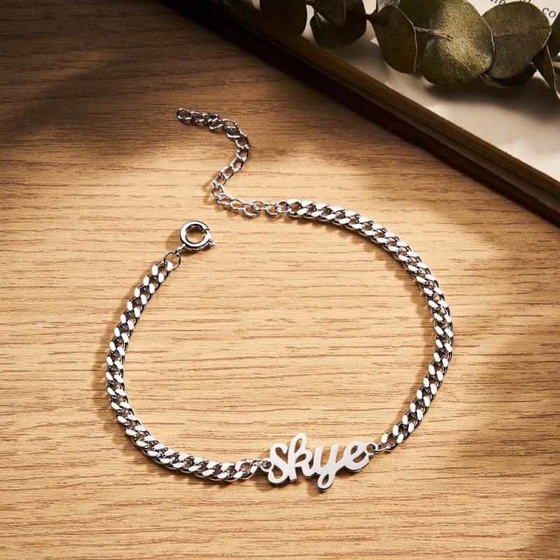 Custom Name Bracelet Personalized Fashion Bracelet Gift for Men 3