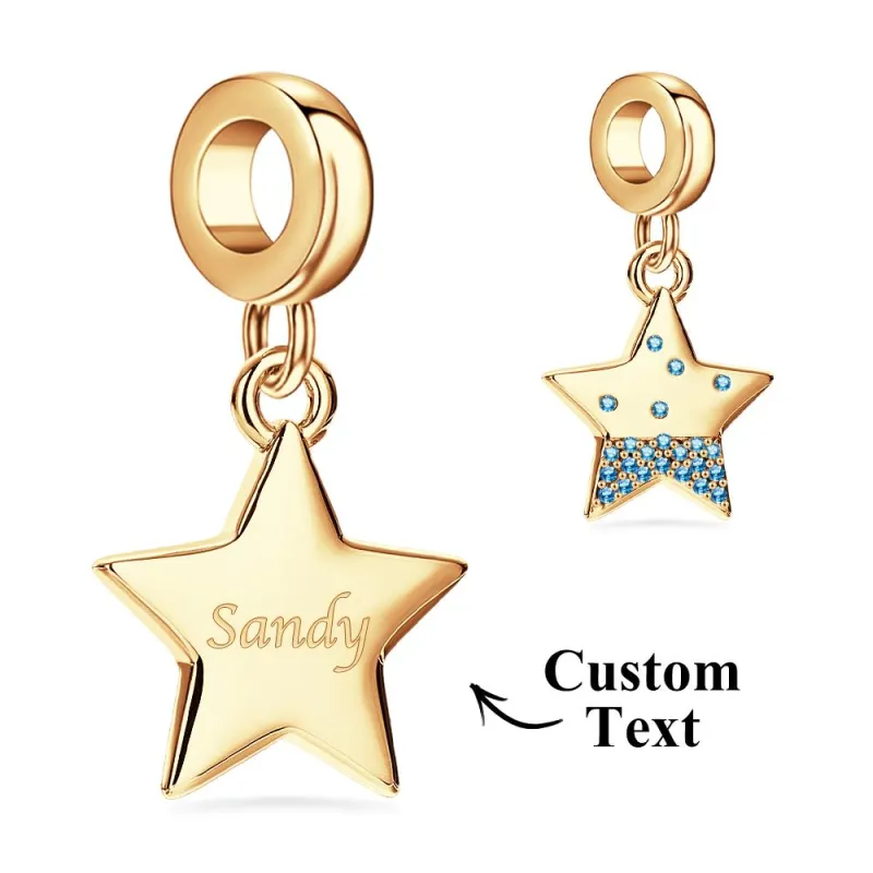 Custom Name Charm Romantic Starfish Creative Gift 4