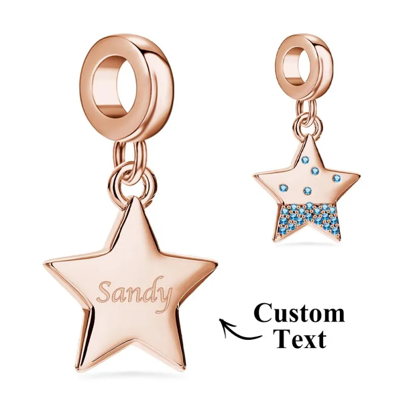 Custom Name Charm Romantic Starfish Creative Gift 5