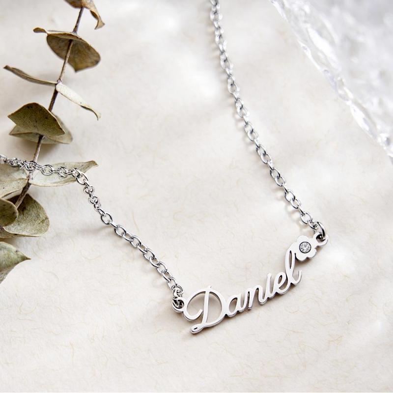 Custom Name Necklace Birthstone Flower Unique Gifts 1