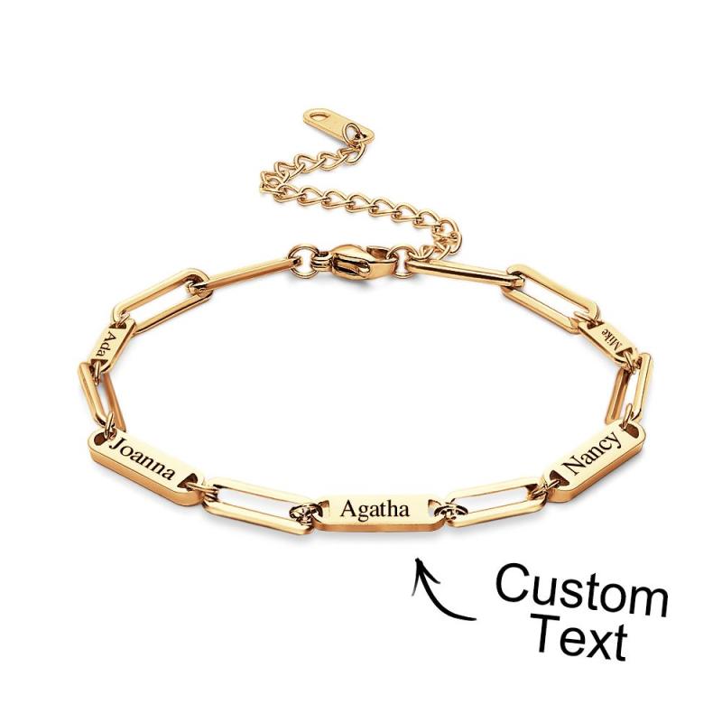 Custom Names Bracelet Multi Names Engraved 14