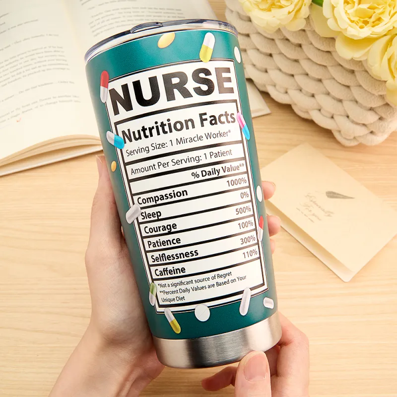 Custom Nursing Tumblers With Text and Accessories Medical Gifts Nurse Graduation Gifts 3