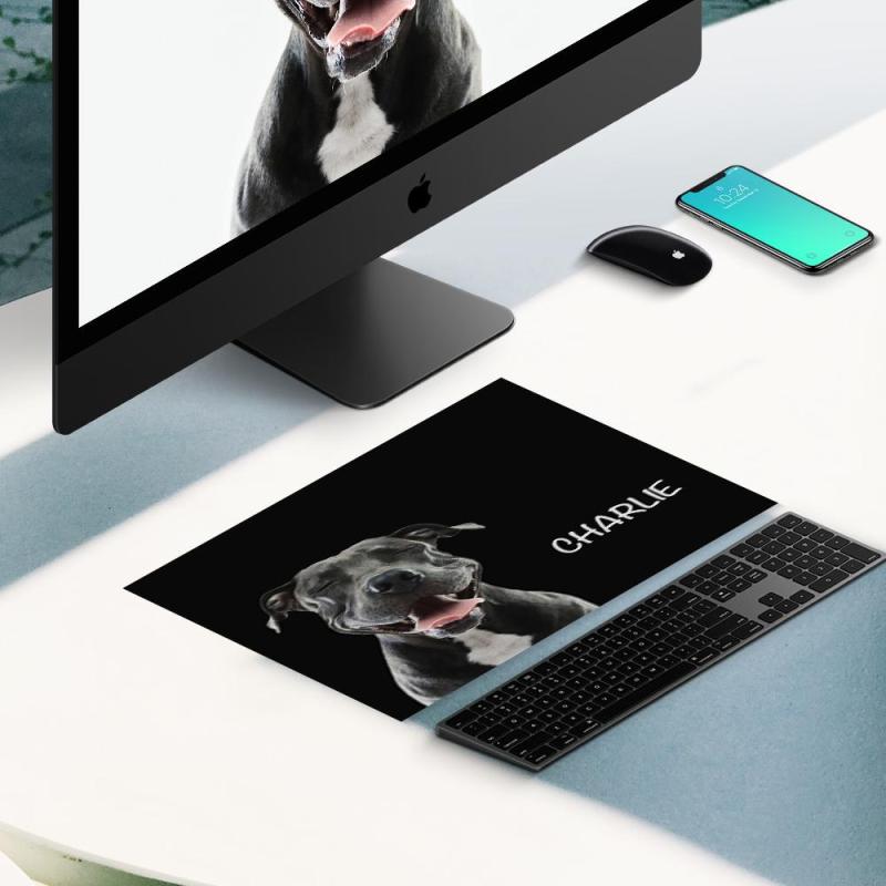 Custom Pet Photo Mouse Pad Custom Text Gift 2