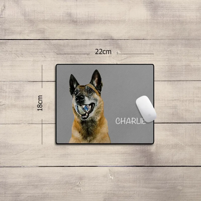 Custom Pet Photo Mouse Pad Custom Text Gift 3