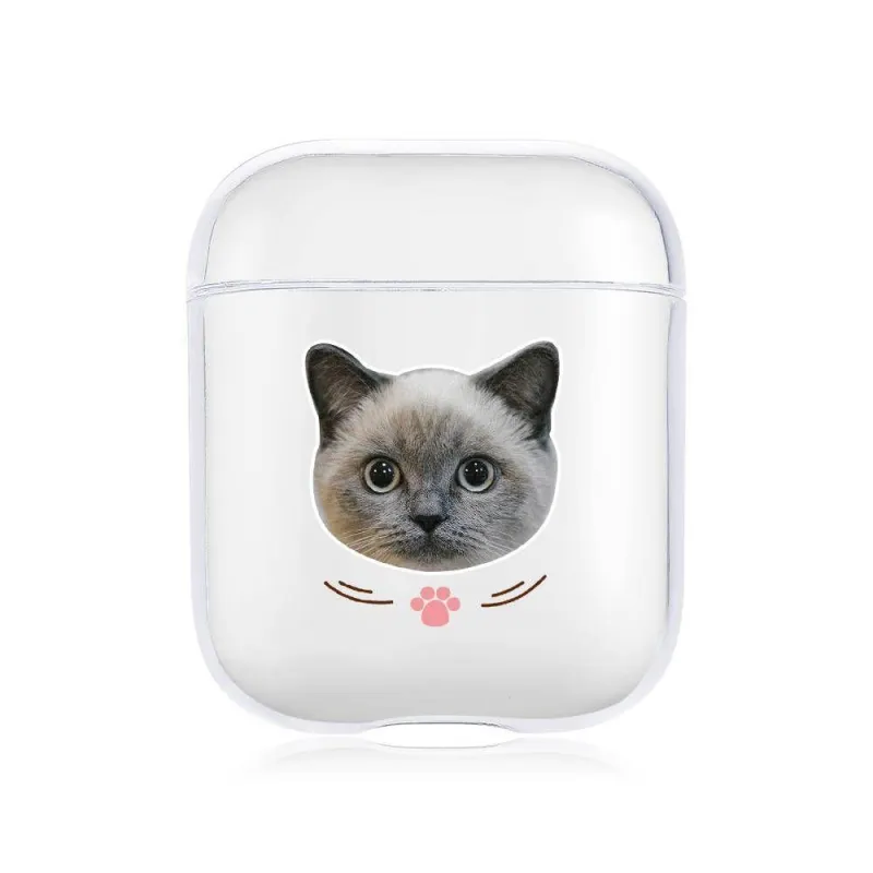 Custom Photo AirPods Case Cat Earphone Case Transparent - Avatar 1