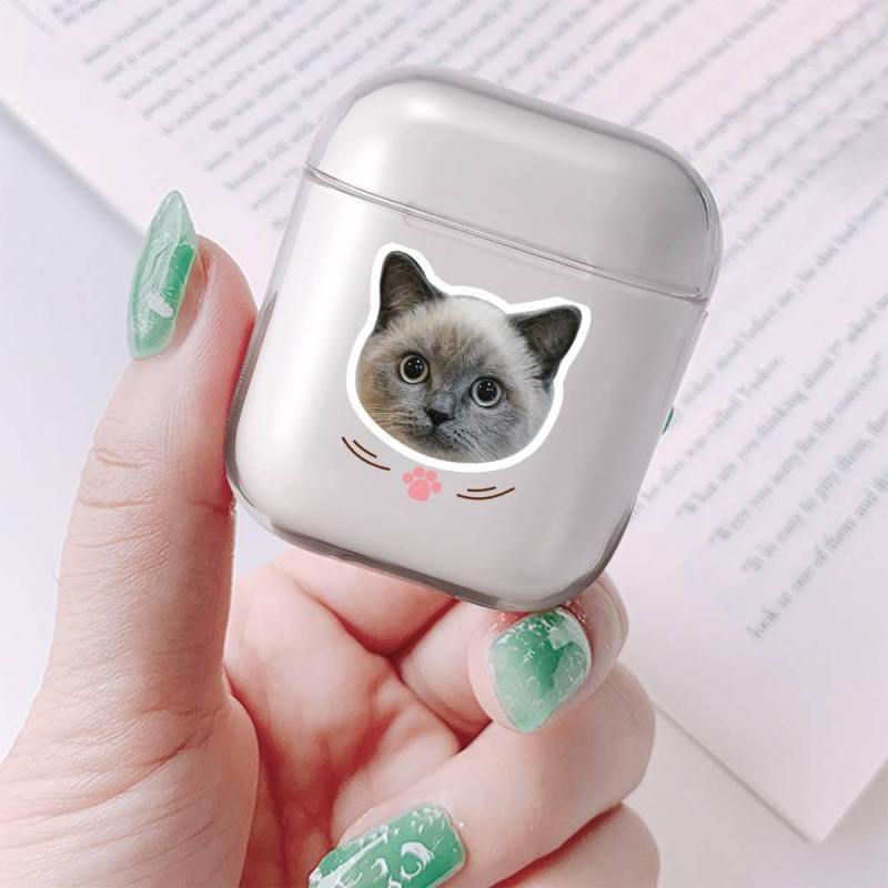 Custom Photo AirPods Case Cat Earphone Case Transparent - Avatar 3