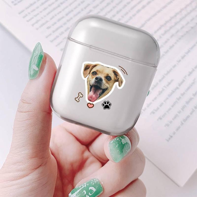 Custom Photo AirPods Case Cute Dogs Earphone Case Transparent - Avatar 3