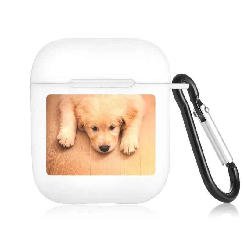 Custom Photo AirPods Case Lovely Dog Earphone Case - White 1