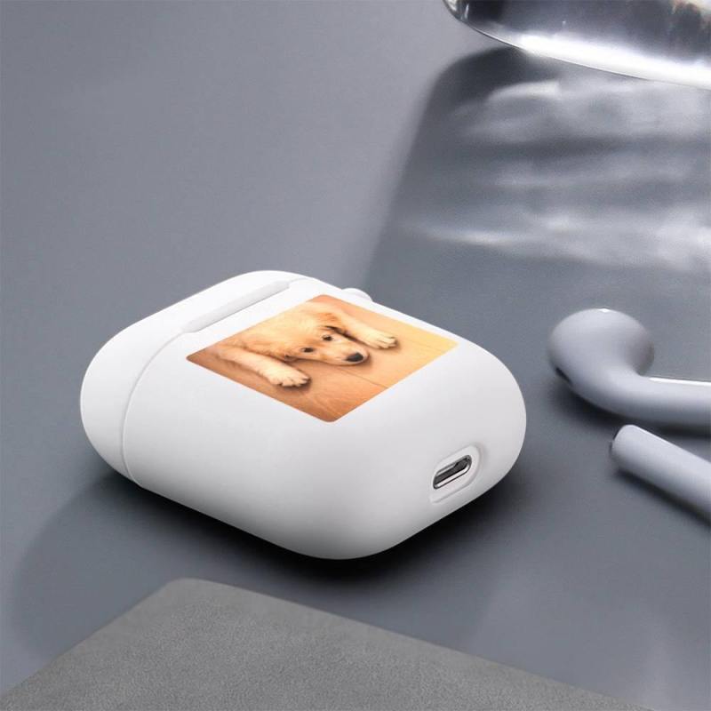 Custom Photo AirPods Case Lovely Dog Earphone Case - White 2