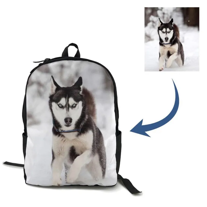 Custom Photo Backpack Memorial Gifts 2