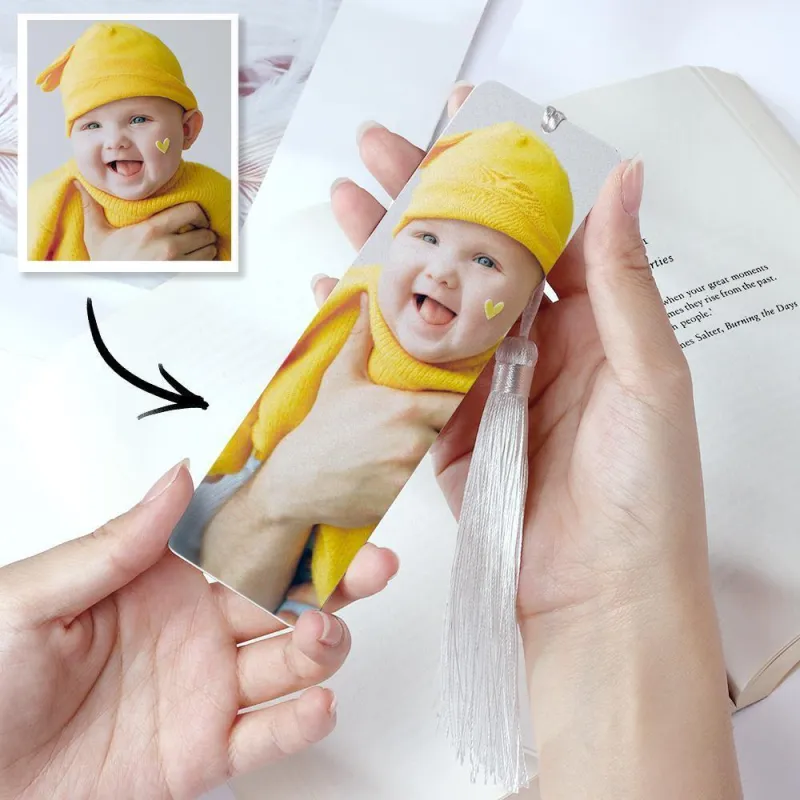 Custom  Photo  Bookmark Personalized Picture Gift for Baby